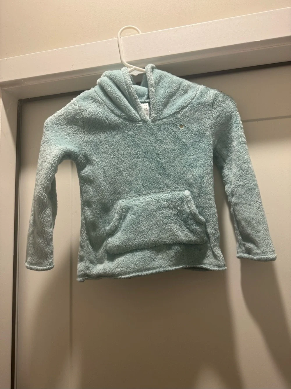 Cozy Plush Hooded Pullover - Light Blue for Kids